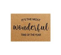 Indoor Christmas Decorations Funny Christmas Doormat A Way To Welcome Holiday Guests Snowman Doormat It's The Wonderful Of The Year(A, 60x40cm)