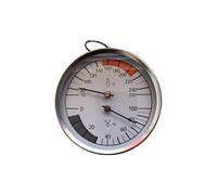 Indoor Climate Gauge Analog Face for Temperature Humidity Reading, Round Metal Frame Wall Mount Display for Home Kitchen Spaces Face Room Air Reference