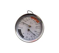 Indoor Climate Gauge Analog Face for Temperature Humidity Reading, Round Metal Frame Wall Mount Display for Home Kitchen Spaces Face Room Air Reference