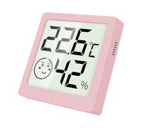Indoor Climate Meter - Small Thermo Sensor, Precise Moisture Monitor, Wide-Angle Display Panel, Consistent Room Analyzer, Multi-Setting Condition Checker | for Basements, Studies, Reptile Habitats