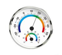 Indoor Climate Monitor for Home Nursery Greenhouse(White& Silver)