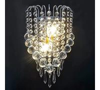 Indoor Crystal Wall Sconce, Creative Crystal Pendant wall light Bedside Bedroom wall lamp in front of mirror E14 luxury Bathroom Vanity Lighting living room ai