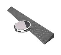 Indoor Curb Ramps Plastic Car Ramps Door Sill Ramp Indoor Kerb Ramp For Threshold Wheelchair Scooter Sweeping Robot, Easy Portable Door Step Accessible Channel (Color : Grå, Size : Height 3.5cm)