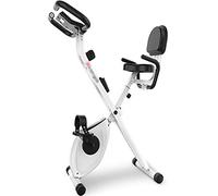 Indoor Cycling Bike Compact Indoor Exercise Bike Household Magnetron 8 Resistance Adjustment Exercise Bike Indoor Foldable Spin Bicycle 1.6kg Flywheel (Color : White Size : 6845115cm)