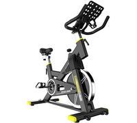 Indoor Cycling Bike Indoor Cycling Bike Stationary Home Fitness Silent Exercise Bike Indoor Sports Adjustable Stationary Bike 6kg Flywheel 200kg Load (Color : Size : 10650113 cm) (Black 106*50