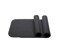 Indoor Cycling Mat - Thick Silicone Composite Foam, Double-Sided Non-Slip Backing, Space Saving Folding Stand, Floor Protection | Ideal for Walking and Stationary Cycling
