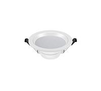 Indoor Decoration Wash Wall Lamps Flat Spotlights Lingt Recessed Led Ceiling Light White Matt Downlight Mounting Frame Aluminium Fire Rated Energy Saving Spot Lights High-21W 4500K nature light