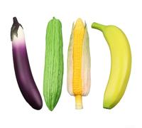 Indoor Decorative Artificial Produce For Dining Room Kitchen Bar Festive Styling And Digital Content Creation(Banana)