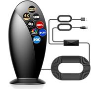 Indoor Digital TV Antenna,1200+ Miles Super Long Range, Smart Chip for Local HD Channels-Amplifier Signal Booster,4K 1080p Support for Smart&Older TVs，18ft Coax Cable,Easy Setup