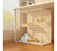 Indoor DIY Cat Playpen Cat Cage, Pet Cages for Cats, Spacious Amusement Park, Oxford Cloth Floor Mats Easy to Clean