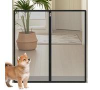 Indoor Dog Barrier 90 x 90 cm - Pet Safety Fence Without Drilling | Escape Proof Stair Barrier - Kitchen Divider for Bedroom, Por