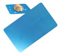 Indoor Dog Cooling Mat, Portable and Reusable Aluminium Bed, Summer Cooling Mat for Rabbits and as a Cat Bed, for Small Animals, Hamsters, Chinchilla, Hedgehog, Squirrels for Sleeping and A