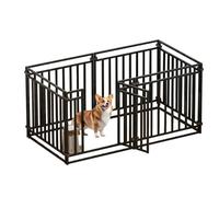 Indoor Dog Crate Collapsible Fence for All Dogs - Heavy Duty, Extra Large Space, Thickened Full Square Tube Design