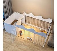 Indoor Dog Fence - Cat Cage Rabbit Fence, Metal Pet Fence Cat Exercise Fence Cage Dog House Foldable for Rabbit Puppy ()