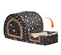 Indoor Dog House Door - Cozy Pet Winter House with Soft Fabric Door, Detachable & Washable Puppy Bed | Comfortable Indoor Shelter for Medium Dogs, Ideal Warm Dog House for Cold Weather Comfort