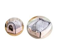 Indoor Dog House Soft Cozy Dog Cave Bed Foldable Removable Warm House Nest With Mat For Small Medium Cats Animals Kennel,Size: L 60x45x45cm