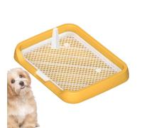 Indoor Dog Potty - Flat Potty Tray with Mesh Grids, Reusable Abs+PP Design, Easy Installation Plasholder | Pet Potty Supplies for Dogs, Puppies, Pets, Use in Apartment