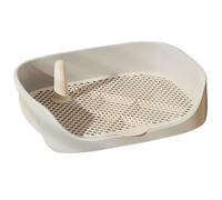 Indoor Dog Potty Tray,Dog Toilet Tray with Protection Wall Every Side for No Leak, Spill, Accident Keep Paws Dry and Floors Clean(White)