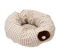 Indoor Donuts, Cat Tunnel Bed with Use, Multifunctional Interactive Cotton Cat Tunnel, Cat Nest Tunnels for Cats, Pets, Houses, Garages, Living Rooms