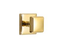 Indoor Door Lock Bedroom Invisible Single-Sided zinc Alloy Bathroom Double-Sided Wooden Handle(A Golden Double Sided Ordinary)