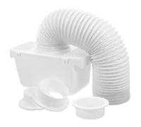 Indoor Dryer Vent Filter Bucket Kit Plastic for Drum Dryers | White Finish, Lint Collection and Easy Cleaning, for Clothes and Drum Dryers