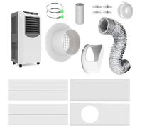 Indoor Dryer Vent Kit - Vent Seal Panels, Clothes Dryer Connector | Portable Dryer Vent Parts, Airflow Exhaust Kit, Dryer Hose Adapter, Easy Install Venting Solution, Laundry Accessories For Home Use