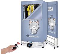 Indoor Electric Clothes Dryer,3-Tier Heated Clothes Drying Rack Machine with Remote Control,Eezy-Dry Wet Laundry Warm Air Drying Wardrobe 220V/2300W Energy-Efficient The New