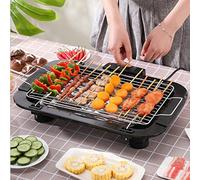 Indoor Electric Grill Smokeless BBQ Grill 1500W Adjustable Temperature 1500W Health BBQ Grill with Drip Tray