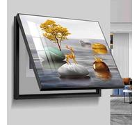 Indoor Electric Meter Cover - Decorative Painting Detachable Cover for Home, Bedroom, Kitchen - Creative Design, 60x50cm