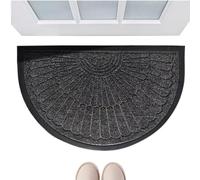 Indoor Entrance Doormat 40 x 60 cm Non-Slip Dustproof Mat | Washable Absorbent Semi-Circular Quick Drying Indoor Entrance Doormat - For Dog Dirty Outdoor Shoes Patio Porch Race