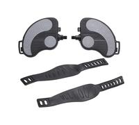 Indoor Exercise Bike Pedals with Strap Elliptical Trainer Foot Pedals Replacement Leg Training Fitness Device Footboard Stationary Recumbent Bike