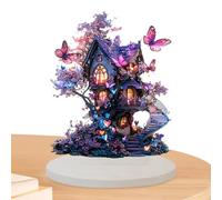 Indoor Fairy Decorations - Fairy Dream Flat Butterfly House, Quirky Decorative Element | Table Centerpiece, Party Room Decor, Fantasy Sign by s