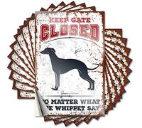 Indoor Fall Decor Case Tattoo - Keep Gate Closed No Matter What The Whippet Say Book Durable Sticker Easy Apply for Hunting Decor(6X9CM)