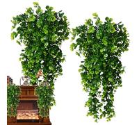 Indoor Faux Foliage Hanging - 2PCS 80cm Greenery Wall Decor, Artificial Plant Leaf Ornament, Lifelike Garden Home Display | Perfect Room Balcony Event Display Lifelike Ornament For Wedding