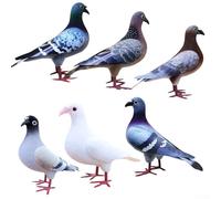 Indoor-Focused Foam Pigeon Model with Lifelike Feather Layering Effect and Precise Beak and Leg Detail (A)