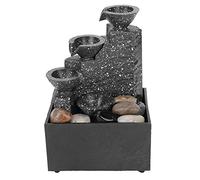 Indoor Fountain Ornament, USB Power Cord, Irregular Stones, Decorative LED Lights, Unique Shape, Exquisite Workmanship, Perfect Home Decor for Bedroom, Living Room, Study, Office