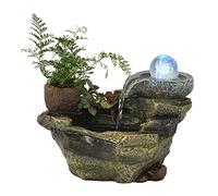 Indoor Fountain Rockery Flowing Water Fountain Ornaments Fish Pond Office Micro Landscape Tea Table Top Bonsai Interior Decoration Meditation Fountain