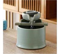 Indoor fountains,Indoor Ceramic Tabletop Fountain,Inside Mini Desk Water Feature for Office,Dining Room,Bathroom and Kitchen with Electric Submersible Pump