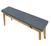 Indoor Furniture Cushion High Density Foam Linen Washable100cm/120cm/130cm/140cm/150cm/160zm x 40cm/35cm/30cm Garden, Patio, Office, Coffee Shop(Dark gray,140x40x5cm)