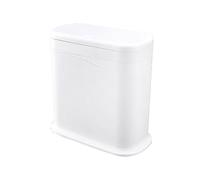 Indoor Garbage cans home living room large simple waste paper basket covered garbage bathroom narrow toilet with cover Dumpster(White)