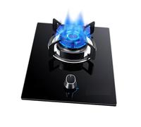 Indoor Gas Stove,Desktop Embedded Dual-purpose Single Stove,NG/LPG Single Burner 5.2kw Tempered Glass Panel,for Home(LPG)