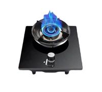 Indoor Gas Stove,Single Burner Table Top Cooker,5.0KW 9-Cavity Fire Ring Gas Cooktop,NG/LPG Compatible for Apartments and Small Kitchens(NG)