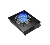 Indoor Gas Stove,Tempered Glass Single Burner Gas Stove,Pure Copper Nine-burner Single Stove,for Home Outdoor Restaurant Canteen 5.2KW(NG)