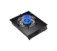Indoor Gas Stove,tempered Glass Single Gas Stove,Thermocouple Flameout Protection Energy-saving Fierce Fire Single Stove,for Home Outdoor(LPG)