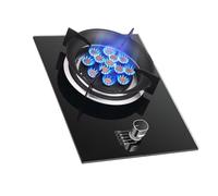Indoor Gas Stove,Thermocouple Flameout Protection Device Portable Single Stove,NG/LPG Single Burner 5.2kw,for Home(NG)