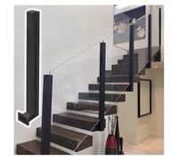 Indoor Glass Railing Post Side Support for Stair Guardra Windproof Clamp for Decks and Platforms - Stylish Easy to Install Perfect for Home Safety