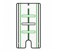 Indoor Golf Drill Aid, Clear Putting Alignment Board with Center Line Layout, Repeatable Setup Trainer for Learners Putting Setup Guide Acrylic Practice Board Golf Alignment Aid Indoor Motion Drill