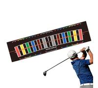 Indoor Golf Putt Mat - Hitting Mat - Portable Simulator with Alignment for Putting and Hitting Practice at Home
