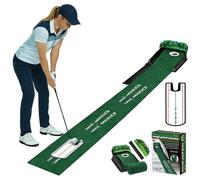 Indoor Golf Putting Mat,Automatic Ball Return Function,Equipped With 3d Bumpers,Suitable For Indoor And Outdoor Use,Ideal For Home,Office And Outdoor Settings,Makes An Excellent Golf Gift For Men.