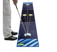 Indoor Golf Putting Mat, Golf Practice Mat, Indoor Putting Green, Auto Ball Return, Non Slip Base, 240x30cm, For Home, Men, Recreation, Outdoor, Patio, Dad